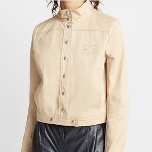 COURRÈGES PARIS•SZ 38•CHEST LOGO-PRINT JACKET•